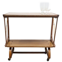 Vintage Bijzettafel Trolley 50'S