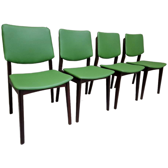 Set 4 Vintage Stoelen Jaren 60 Nieuw Bekleed Met Skai 1