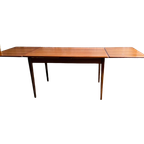 Mid Century Deense Teak Eettafel , Uitschuifbaar thumbnail 1