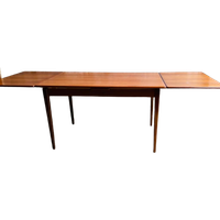 Mid Century Deense Teak Eettafel , Uitschuifbaar