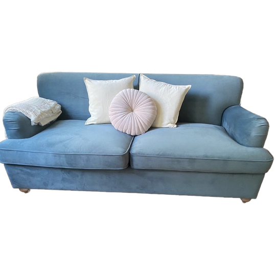 Orson Velvet Sofa Bed – Dark Green – Excellent Condition 1