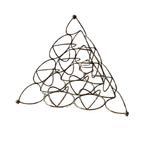 Vintage Stainless Steel Wire Pyramid Fruit Basket thumbnail 1
