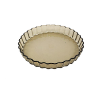 Vintage Ovenschaal Rookglas Arcopal