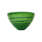 Anna Ehrner For Kosta Boda Epoque Green Stripe Bowl thumbnail 1