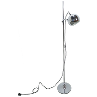 Space Age Chromen Staande Bol Lamp Vloerlamp