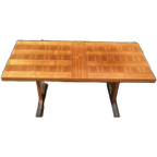 Vintage Notenhouten Fineer Salontafel thumbnail 1