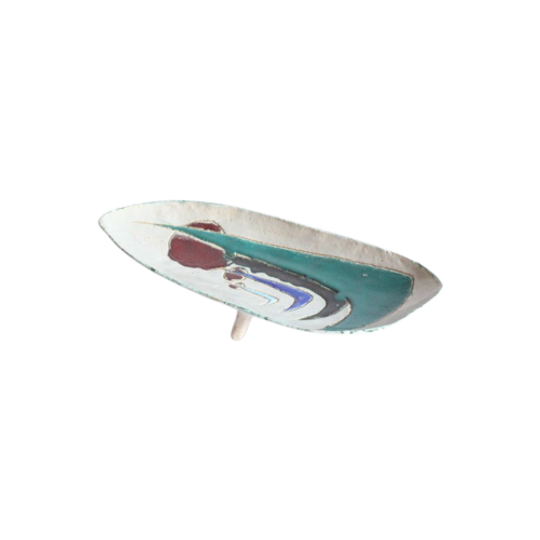 Abstract Ceramic Bowl By Hugria, Belgium 1960s 1