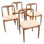 4x Johannes Andersen Voor Uldum Juliane Stoelen 'dyrepark' Vintage thumbnail 1
