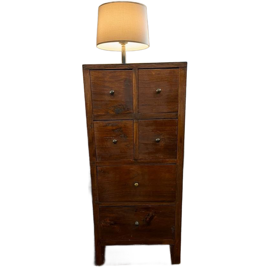 Vintage Ondiep Mini Ladekastje / Houten Kastje 1