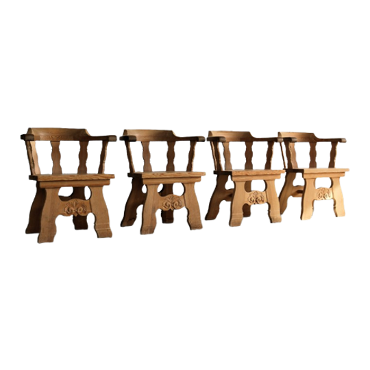 Vintage Stoelen | Eetkamerstoelen | Brutalist | Zweeds 1