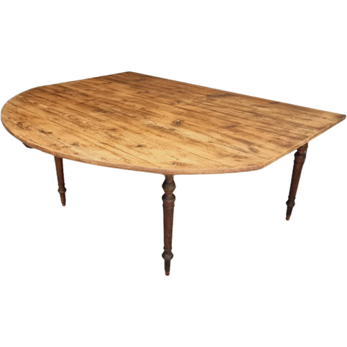 Antieke Tafel Eettafel Franse Wandtafel