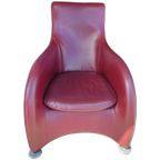 Montis / Gerard Van Den Berg / 1990s / Bordeaux Red Leather thumbnail 1