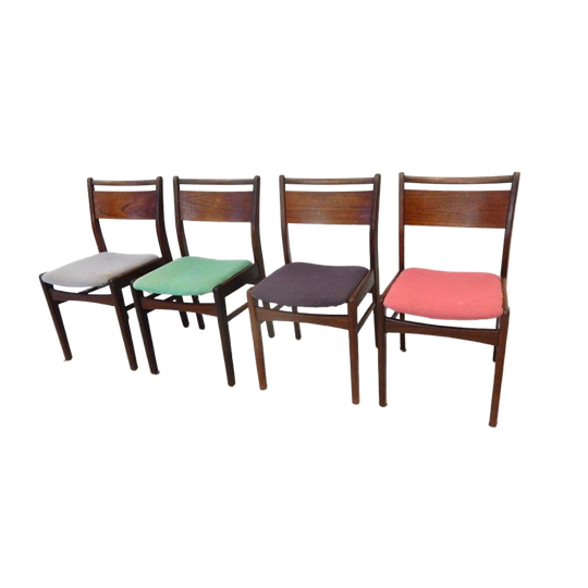 Vintage Stoel Eetkamerstoel Jaren 60 Stoelen Teakhout 1