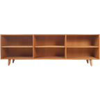 Vintage Danish Sideboard Oak| Dressoir Open Eiken Fineer thumbnail 1