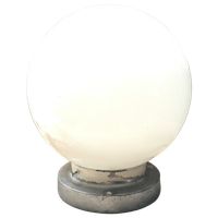 Industriele Plafondlamp Met Witte Glazen  Bol -Reliving