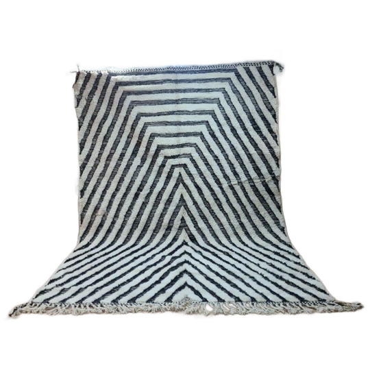 Authentiek Marokkaans Berber Beni Ourain Tapijt 300X200 Cm - 100% Wol, Handgemaakt 1