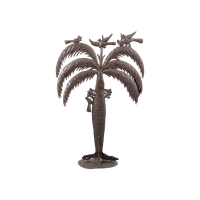 Mid-Century Wrought Metal Palm Tree / Standbeeld / Beeld By Atelier Marolles