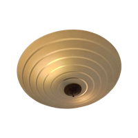 Vintage Schaallamp 55 Cm Diameter Glas En Teak