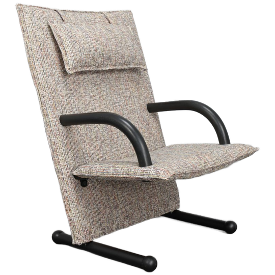 T-line Lounge Chair By Burkhard Vogtherr For Arflex Italy, 1980s 1