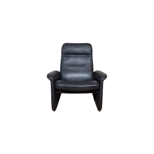 De Sede Ds50/Ds55 Fauteuil - Zwart - Neckleder - Design