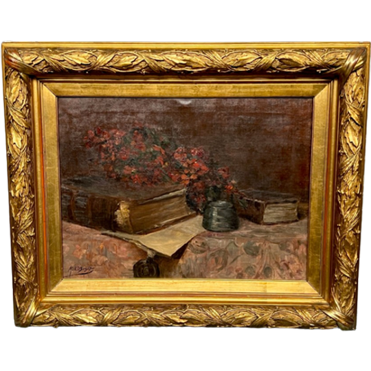 M. Van Der Borght. "stilleven Met Bloemen." 1