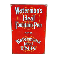 Emaille Waterman'S Ideal Fountain Pen & Waterman'S Ideal Ink