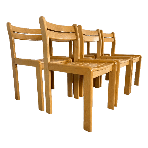 6X Casala Wooden Dining Chair