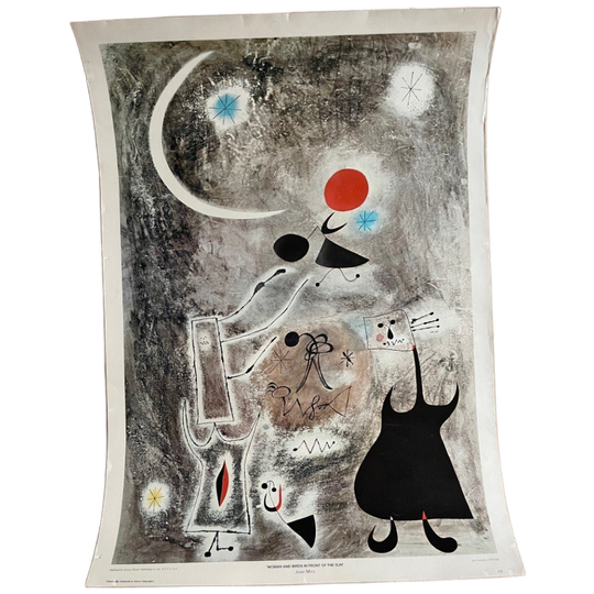Joan Miró (1893-1983) – Woman And Birds In Front Of The Sun 1