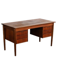 Vintage Laag Bureau | Teak | Jaren 60 | Deens