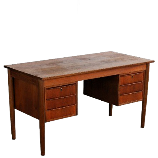 Vintage Laag Bureau | Teak | Jaren 60 | Deens 1