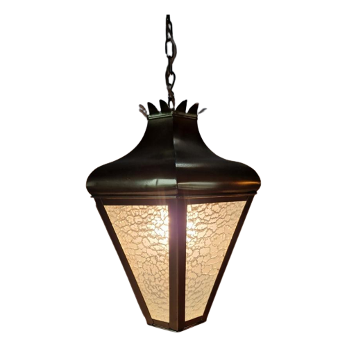 Vintage Messing Franse Hal Lamp