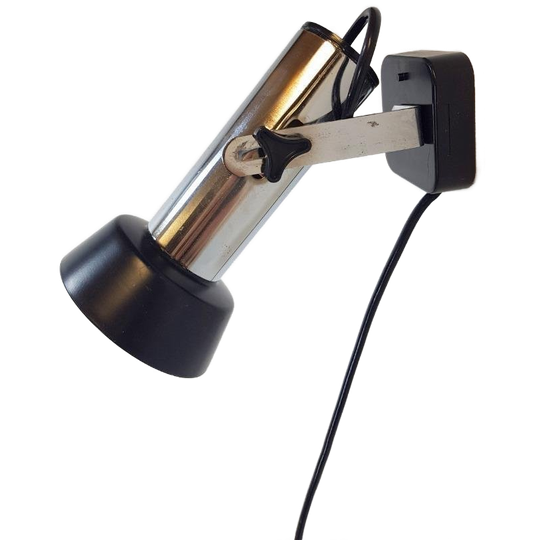 Vintage Tube Wandlamp Spot Opbouw Chrome Verstelbaar '60 1