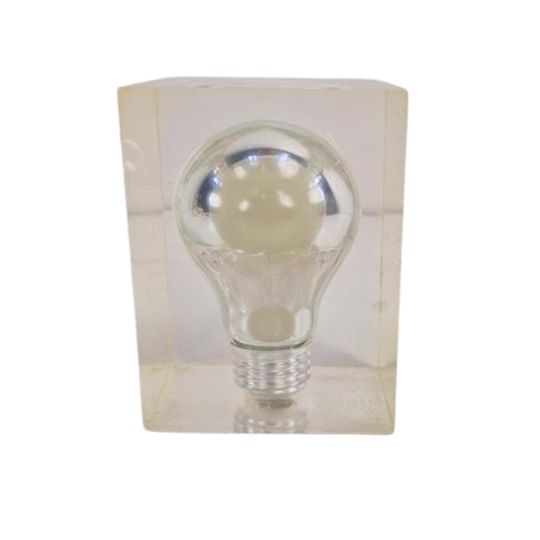 Vintage Lucite Gloeilamp Pierre Giraudon Ampoule Popart Art 1