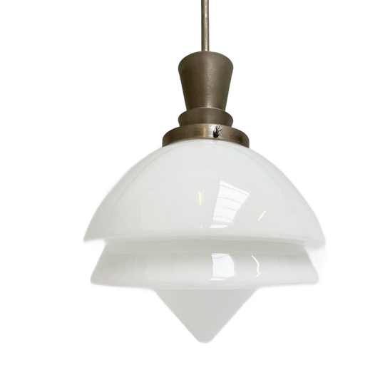 Opaalglazen Giso Plafondlamp Van W.h. Gispen, 1950's 1