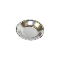 Deep Round Silver Dish