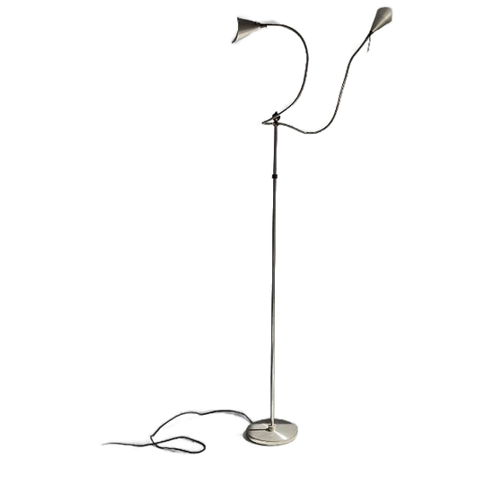 Vintage Stalamp Enzo Cattelani Chroom Messing 1