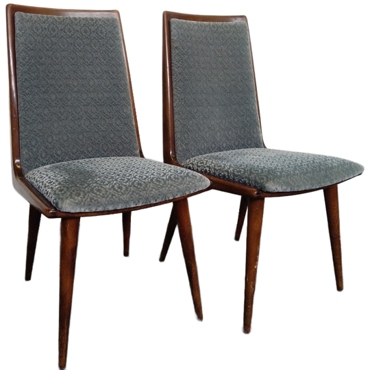 2 Eettafel Stoelen Jaren "50 1