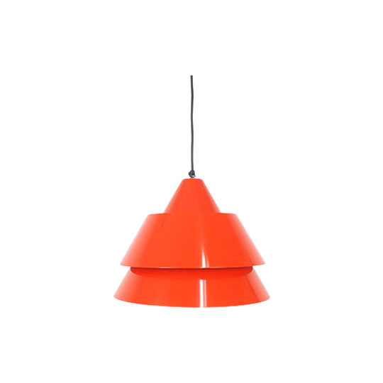 Fog & Morup Zone Hanglamp Rood, 1960's 1