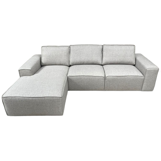 !!actie!! Hoekbank Mack Recycled Zandgrijs / Chaise Longue 1