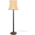 Vintage Oosters Gesneden Mahonie Vloerlamp Art Deco 1930 thumbnail 1