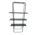 Vintage Staande Rek / Vitrine / Etagere In Chroom thumbnail 1