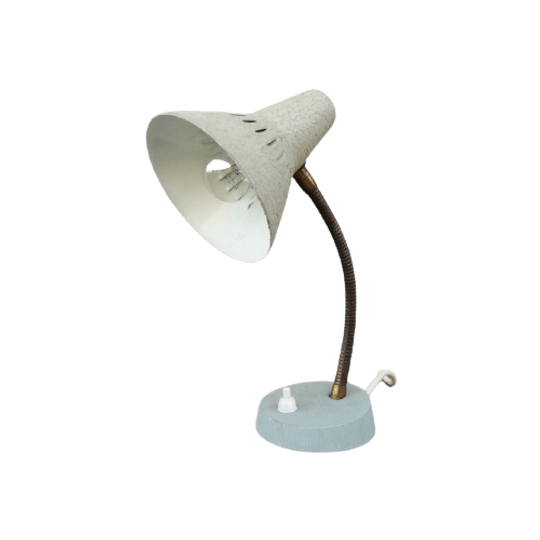 Vintage Bureaulampje Grijs 1