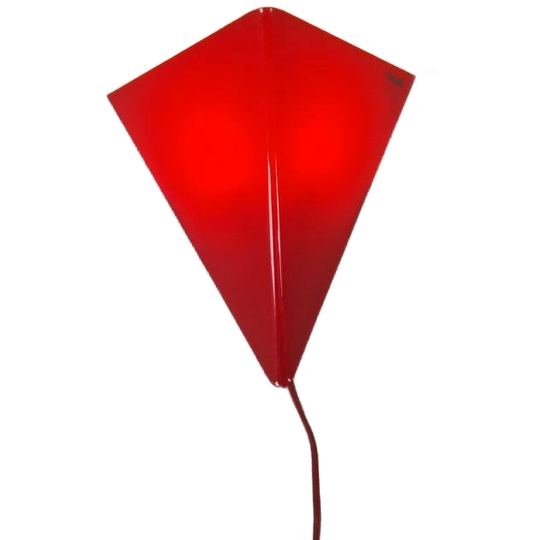 Mawa Design Vintage Jaren 80 Vlieger Lamp Rood 1