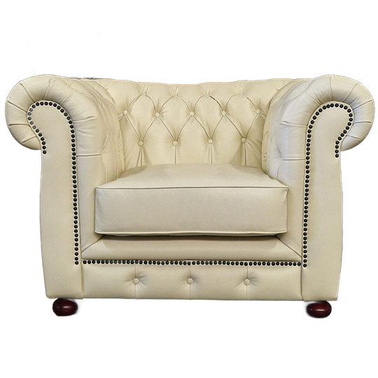Chesterfield Cresswell 1-zits Fauteuil - French White 1