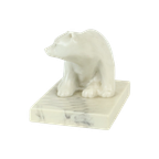 Ijsbeer Beeld Sculptuur Hars Pearlite Marblecraft Canada 12Cm | Kerst thumbnail 1