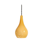 Scandinavische Hanglamp In Honingkleurig Opaline, Jaren 60 thumbnail 1