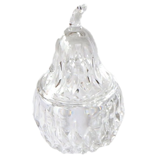 Vintage Suikerpotje Kristalglas Peer, Jaren '60 1