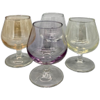 Set Cognac Glazen Gekleurd Parelmoer Glans 4 Stuks thumbnail 1