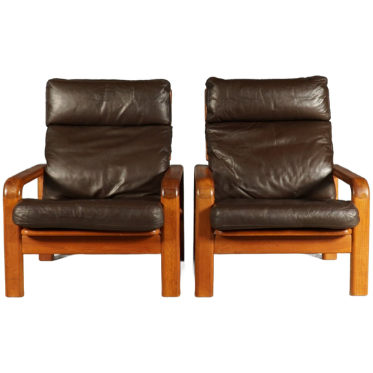 Vintage Deense Fauteuils – L. Olsen & Son – Teakhout – Jaren 60 1