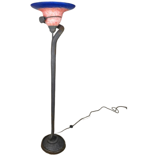 Slang Vloerlamp In De Stijl Van Edgard Brandt 1